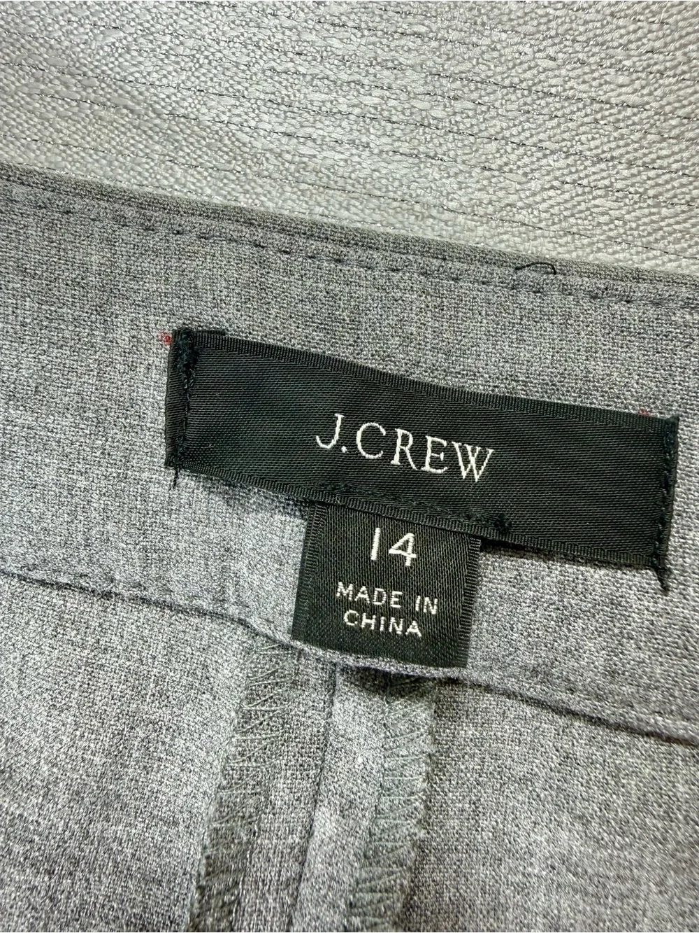 J. Crew Regent 2 Piece Suit Size 14 Gray Tailored Blazer And Straight Leg Pants